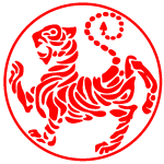 Traditional karate tiger logo – Japanese martial arts style