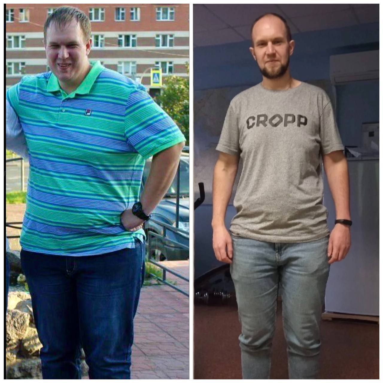 Body transformation – female client before and after – SportPT