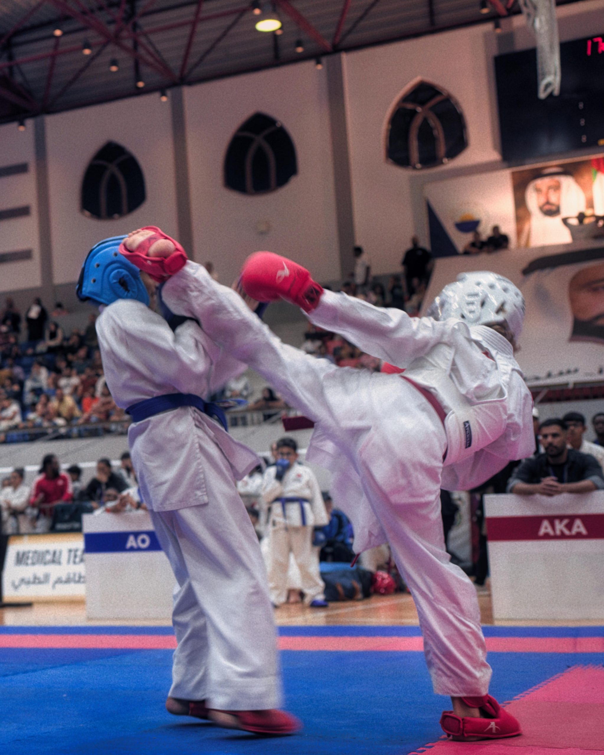Oliver Petrikas in Champions Karate UAE competition